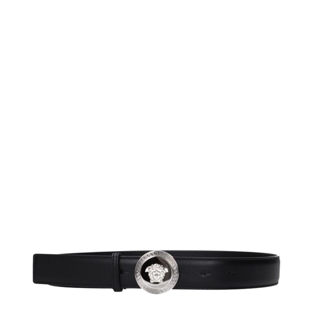 Versace Black Leather Regular Women's Belt